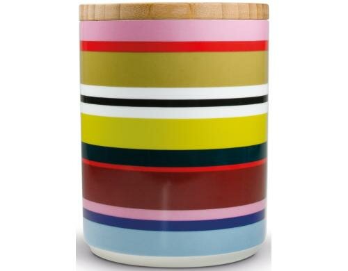 Remember Porzellandosen Verano mit Bambusdeckel, H:16cm, D:12.5cm