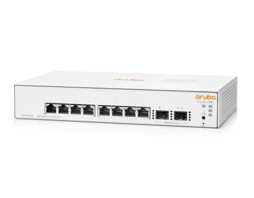 HP 1930-8G: 8 Port RJ45 1Gb Switch 2SFP; inkl. PSU
