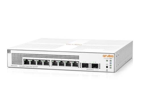 HP 1930-8G: 8 Port RJ45 1Gb Switch 2SFP; inkl. PSU; PoE+ Cl.4 124W