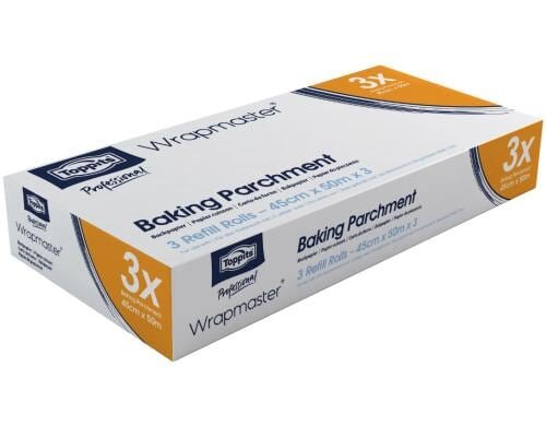 Toppits Wrapmaster Backpapier 3 Stück Nachfüllrolle 45 cm x 50 m