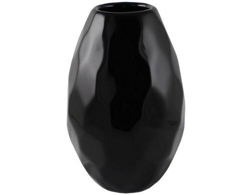 Kaheku Vase Vitara schwarz D:20cm, H: 44cm