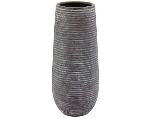 Kaheku Vase Bamboo grau D:13.5cm, H: 30.5cm