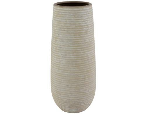 Kaheku Vase Bamboo creme D:13.5cm, H: 30.5cm