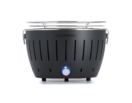 LotusGrill Tischgrill S, anthrazitgrau 29 cm Grillfläche, mit USB