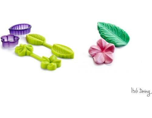 Ibili Förmchen 3D Blume und Blatt 4 teilig