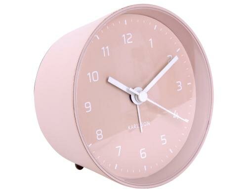 KARLSSON Wecker Cone, Rosa, D: 10 cm T: 5 cm, Exkl. 1 xAA Batterien, geräuschlos