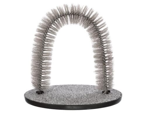 Trixie Massage- und Fellpflegebogen, Katze 36x33cm, grau