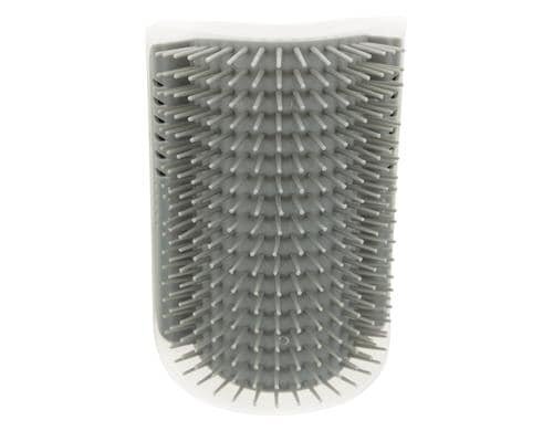 Trixie Eck-Massagebürste, Katze 8×13cm, grau