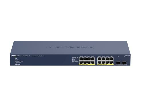 Netgear GS716TPP:16 Port PoE+ Switch Smart Managed Pro, 300W PoE+, 2x SFP