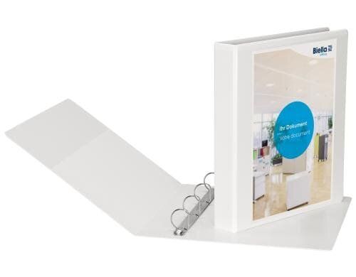 Biella Zeigebuch Creative PP XL 4.5 cm 4 Ring, weiss