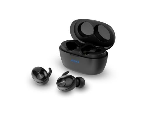 Philips TAT3215BK/00, Kabelloser Kopfhörer In-Ear True Wireless mit Ladebox