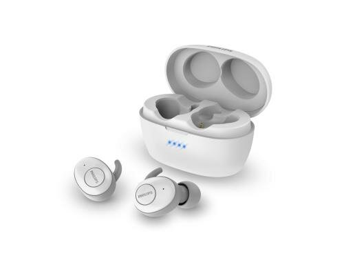 Philips TAT3215WT/00, Kabelloser Kopfhörer In-Ear True Wireless mit Ladebox