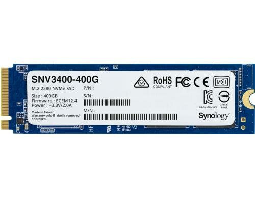 Synology SSD M.2 2280 NVMe 400GB Lesen/Schr.: 3100MB/s /550MB/s 203000 IOPS