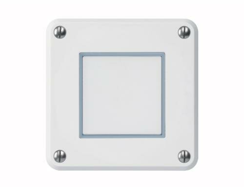 Hager Robusto Druckschalter unbel. NUP IP55, weiss