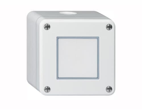 Hager Robusto Druckschalter unbel. NAP IP55, weiss