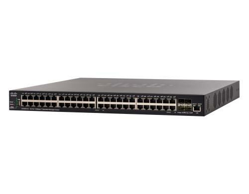 Cisco SX350X-52: 52 Port 10GE Switch Stack. managed, 48x10GE, 4xSFP+