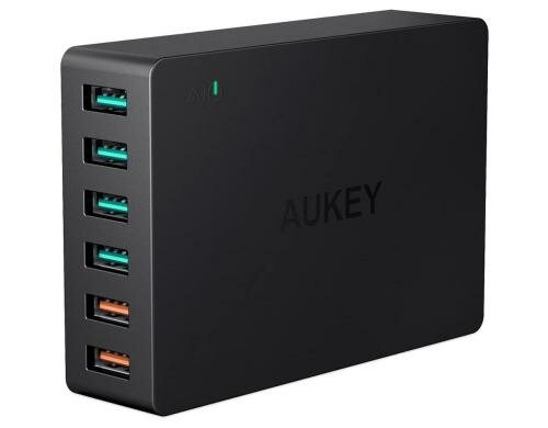 AUKEY Wall Charger 4xUSB 2x2xUSB QC 3.0