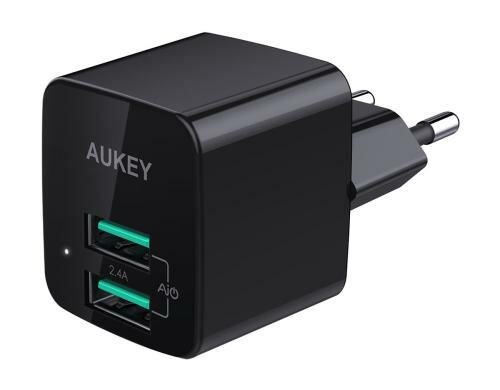 AUKEY Wall Charger 2-Port USB-A 12W
