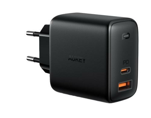 AUKEY Wall Charer 2-Port USB-C+USB-A 65W
