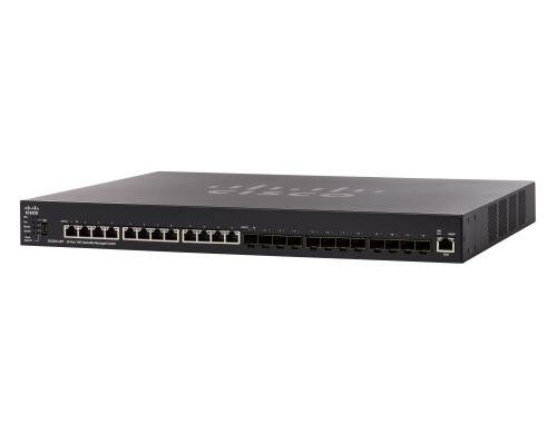 Cisco SX550X-24FT: 24 Port 10GE Switch Stack. manag., 12x 10GE RJ45, 12x 10GE SFP+