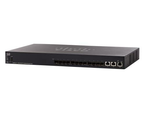 Cisco SX550X-12F: 12 Port SFP+ Switch Stack. manag., 12x SFP+, 2x SFP+/RJ45