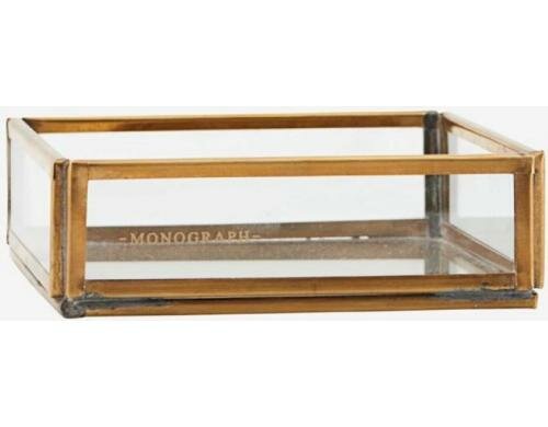 Monograph Stifteköcher Messing 10x10x3.5cm
