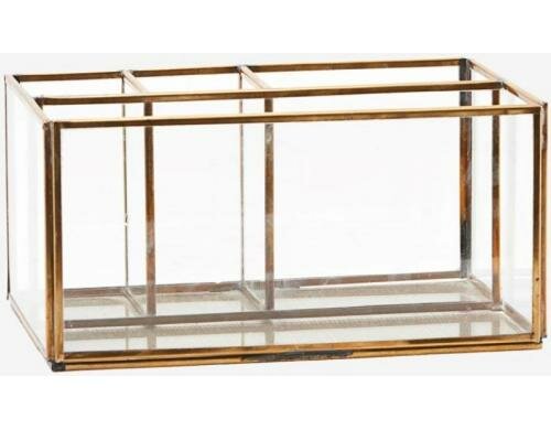 Monograph Stifteköcher Messing 20.5x10x13cm