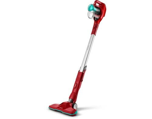Philips Staubsauger SpeedPro FC6721/01 18V, 40Min, 2in1, rot, 80dB