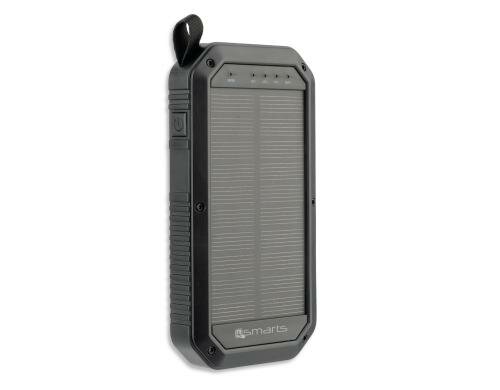 4smarts Solar-Powerbank TitanPack 8000mAh 8.000mAh, schwarz