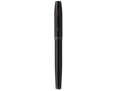 Parker Füllfederhalter IM Achromatic Mattschwarz, Feder:F, blau