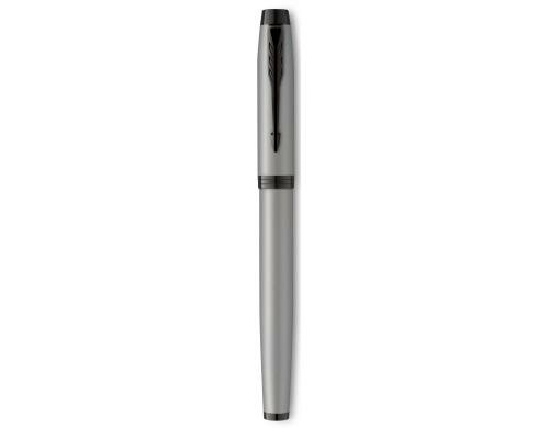 Parker Füllfederhalter IM Achromatic Mattgrau, Feder:M, blau