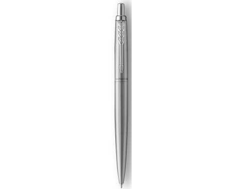 Parker Kugelschreiber Jotter XL Monochrom Core Edelstahl, Mine: M, blau