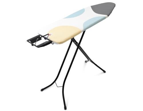 Brabantia Bügeltisch Spring Bubbles mit Dampfbügeleisenablage, 124 x 38