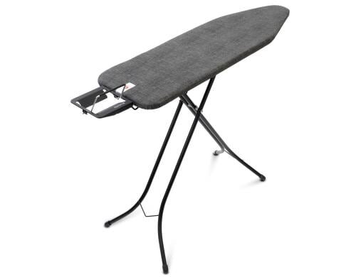 Brabantia Bügeltisch Denim Black mit Dampfbügeleisenablage, 124 x 38