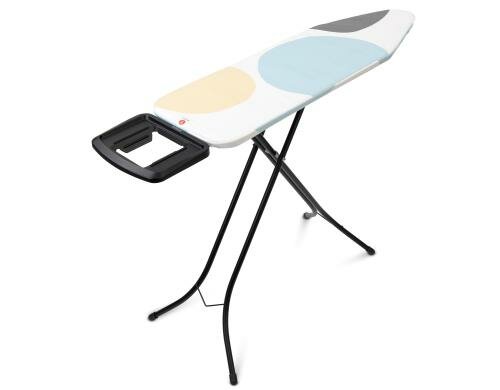 Brabantia Bügeltisch Spring Bubbles mit Dampfbügeleisenablage Solide, 124 x 38