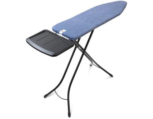 Brabantia Bügeltisch Denim Blue mit Dampfstationsablage Solide, 124 x 38
