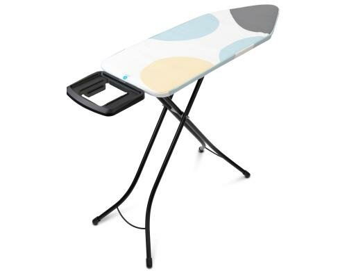 Brabantia Bügeltisch Spring Bubbles mit Dampfbügeleisenablage Solide, 124 x 45