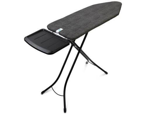 Brabantia Bügeltisch Denim Black mit Dampfstationsablage Solide, 124 x 45