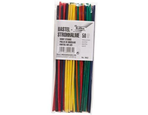 Folia Strohhalme farbig 50 Stück, Länge 22cm