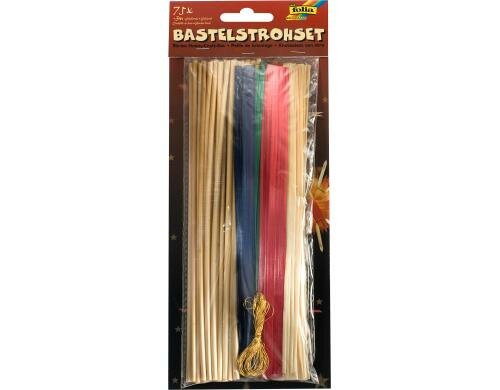 Folia Bastelstrohset 75 Stück