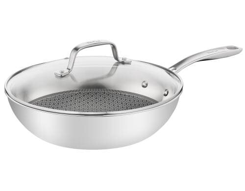 Tefal Wokpfanne Eternal Mesh Triply 28 cm mit Glasdeckel