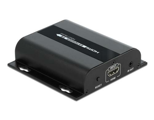 Delock HDMI over IP Sender, 1080p RJ45, HDMI-A, DC, Klinke, Metall schwarz