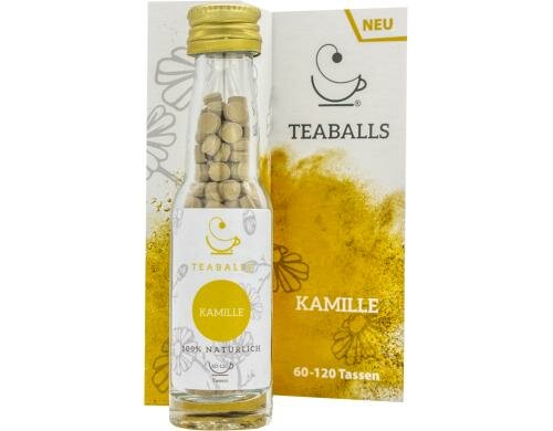 Glasflasche Kamille Teaballs 240 Stück