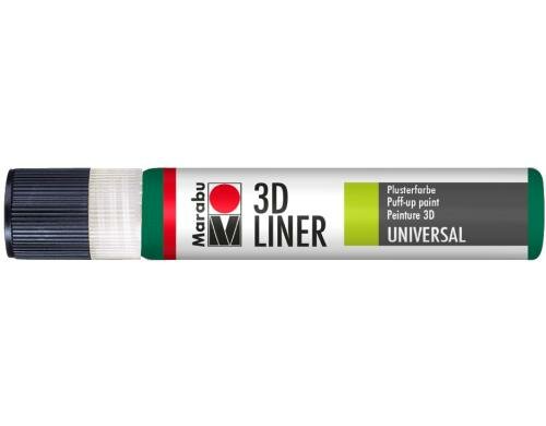 Marabu Plusterfarbe 3D-Liner 25 ml, Saftgrün