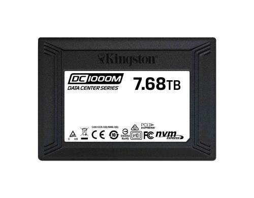 SSD Kingston Enterp. DC1000M, 7680GB, 2.5 U.2 NVMe PCIe Gen 3.0,les. 3100,schr. 2800