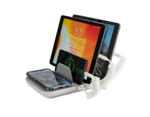 4smarts Induktive Ladestation Family Pro 50W grau/weiss