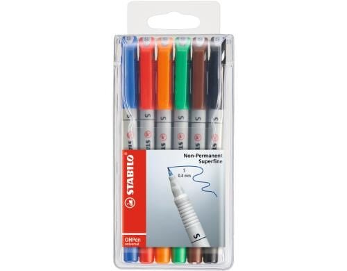 STABILO OHPen Universal NonPermanent S 6er Etui