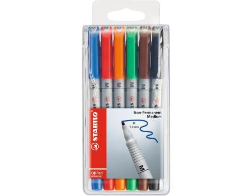 STABILO OHPen Universal NonPermanent M 6er Etui