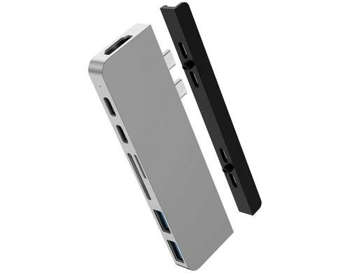 HyperDrive DUO Hub für USB-C MacBook Pro DUO Hub für USB-C Silber