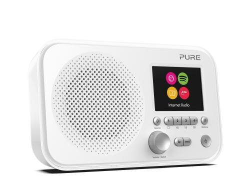 PURE ELAN IR3, Internet- Radio Weiss, Farbdisplay, Spotify Verbindung